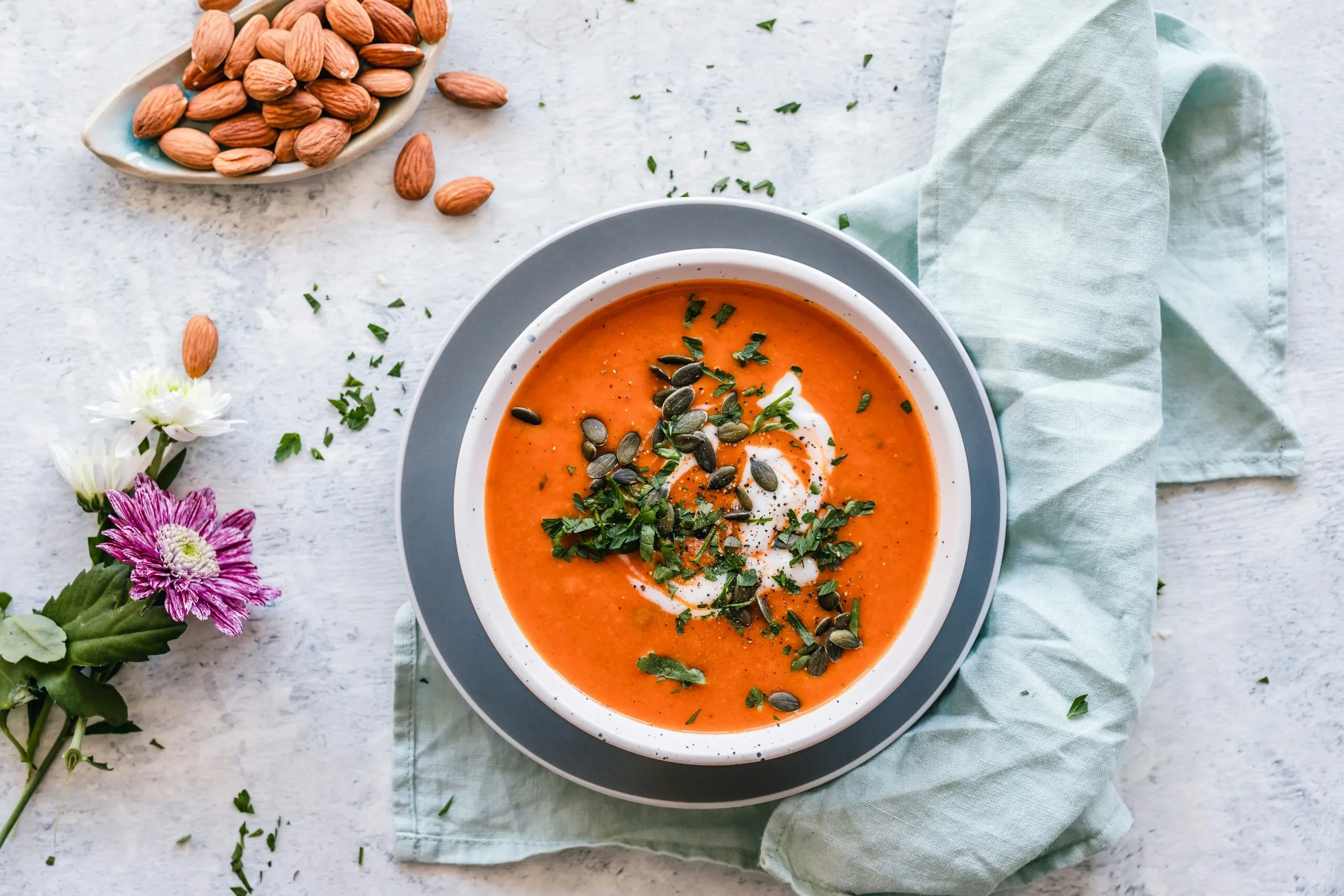 Winter soup for energy boosting foods and nutrition